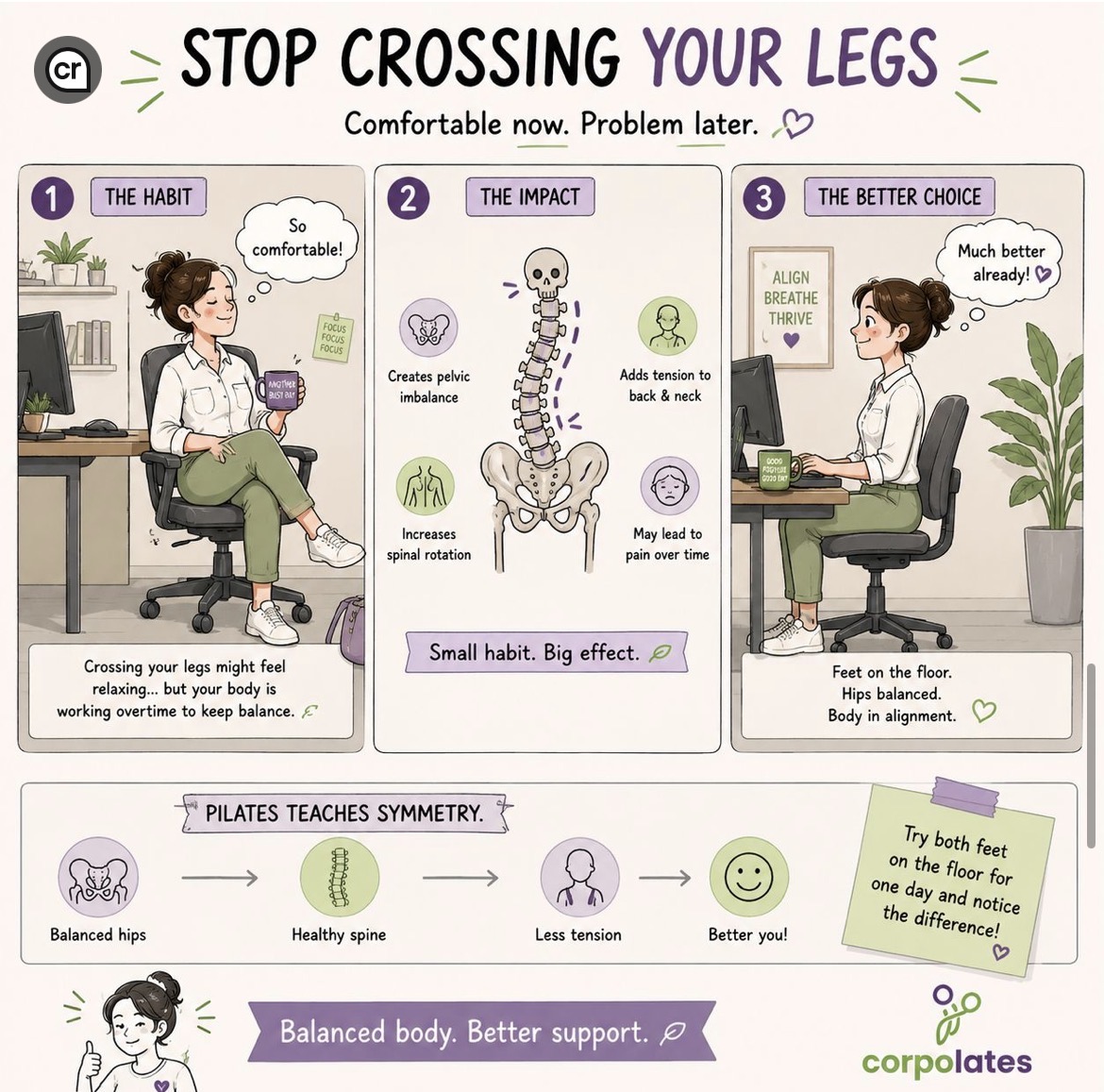 Stop Crossing Your Legs